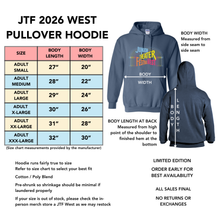 Load image into Gallery viewer, JTF 2026 West Hoodie AZALEA - PRE-ORDER ONLY