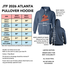 Load image into Gallery viewer, JTF 2026 Pullover Atlanta Hoodie LIGHT PINK - PRE-ORDER ONLY
