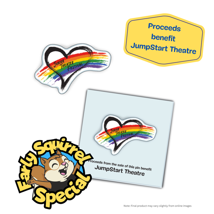 JTF 2026 Rainbow Heart Pin (Proceeds benefit JumpStart Theatre)