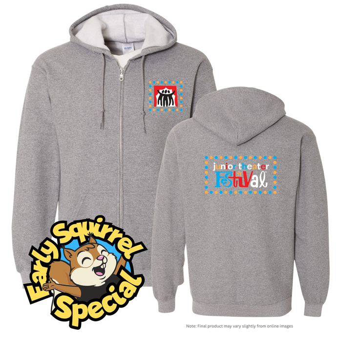 JTF 2026 Zip Hoodie GRAPHITE HEATHER