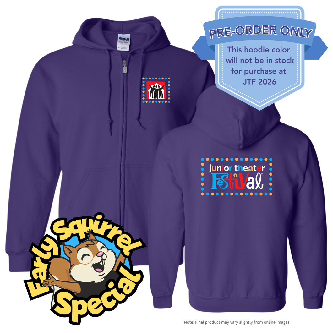 JTF 2026 Zip Hoodie PURPLE - PRE-ORDER ONLY
