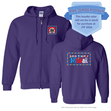 Load image into Gallery viewer, JTF 2026 Zip Hoodie PURPLE - PRE-ORDER ONLY